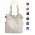 Hot New Products China Suppliers Leisure Canvas Tote Shoulder Bag Recycled Shopping Bag Portable Handbag With Zipper and Pockets