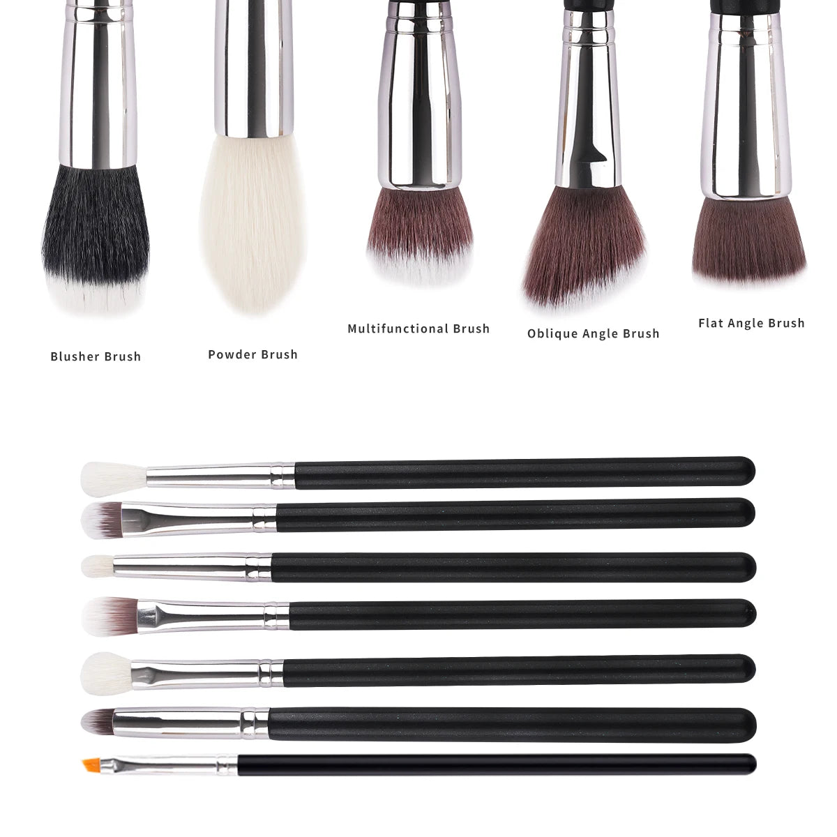 Eco-Friendly Bamboo Handle Makeup Brushes - Sustainable Design Soft Blush Brush with Ergonomic Handle - Ideal for Beginner
