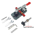 Adjustable 35mm Concealed Woodworking Hinge Boring Jig Drill Guide Aluminum Hole Drilling Guide Locator Drilling Guide Locator