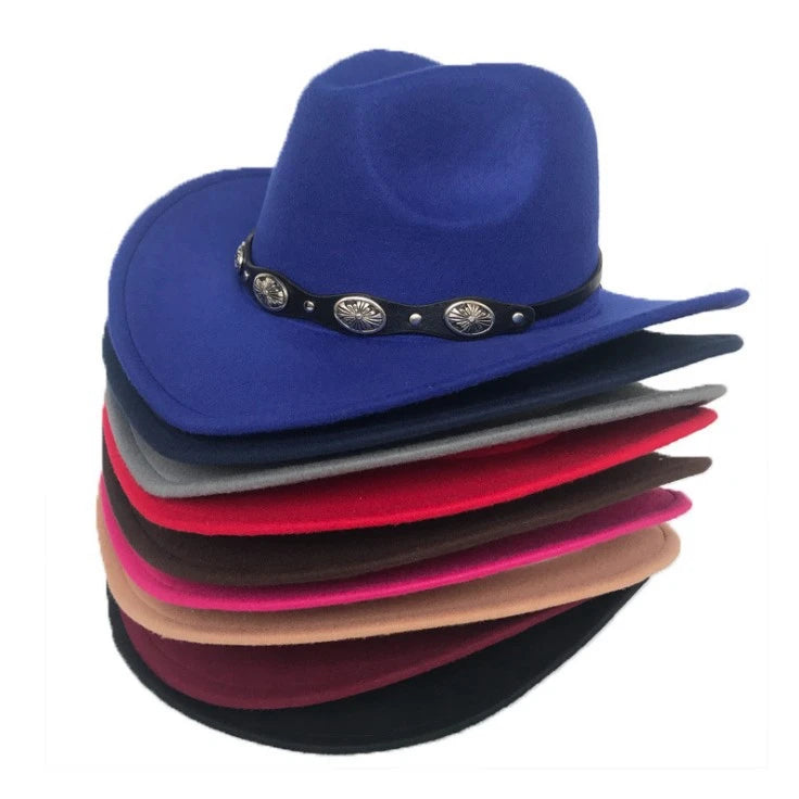 Wholesale Bulk Hot Sale Cowboy Hat Custom Men Felt Cowboy Hats Fashion Hats MegaBDM