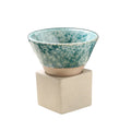 Retro Funnel-Shaped Ceramic Espresso Mug Handmade Japanese Tea Cup Espresso Clay Arabic Funnel Coffee Cup with Base
