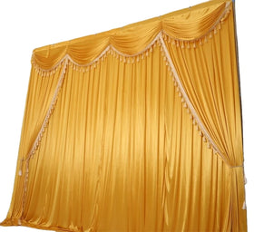 Wedding Banquet Event Ice Silk Curtain Backdrop Decoration for Sale