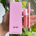 Popular pink Lip Set Lip Gloss Creamy Nude Brown Lip Liner Private Label