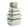 304 Stainless Steel Bento Boxes Lunch Meal Prep Containers for School Office or Travel-for Storage and Meal Preparation