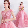 Banquet Color Yarn Bright Charming 2024 New Three-dimensional Flowers Bridal Wedding Dress Toasting Summer