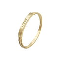 Wholesale Popular Design 9k Yellow Gold Rings DIY Letter Ring Fine Jewelry for Women Men Gift Customized Solid Gold
