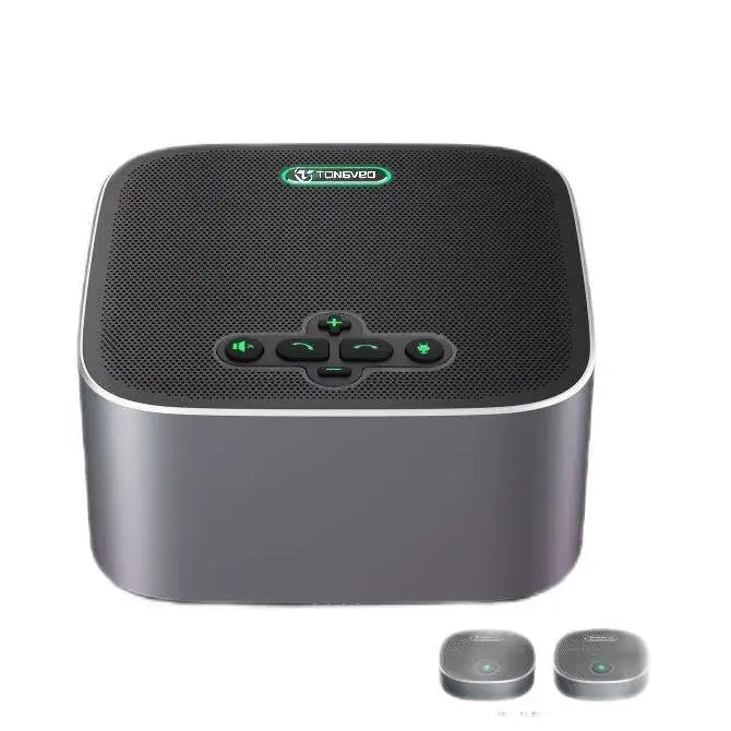 BT/Wireless/USB Conference Speakerphone Omnidirectional Microphone With Expansion Mics for Skype Zoom Teams Online Meeting