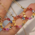 Hot Sale GIA Certified 925 Sterling Silver Necklace Natural Sapphire Rhodium Gold Plated Fine Pendants Charms for Friends Gifts