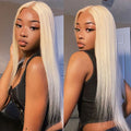 613 Closure Wigs Virgin Cuticle Aligned Hair Blond Lace Front Wig Straight 613 Lace Front Wigs Human Hair for Black Women 13*4