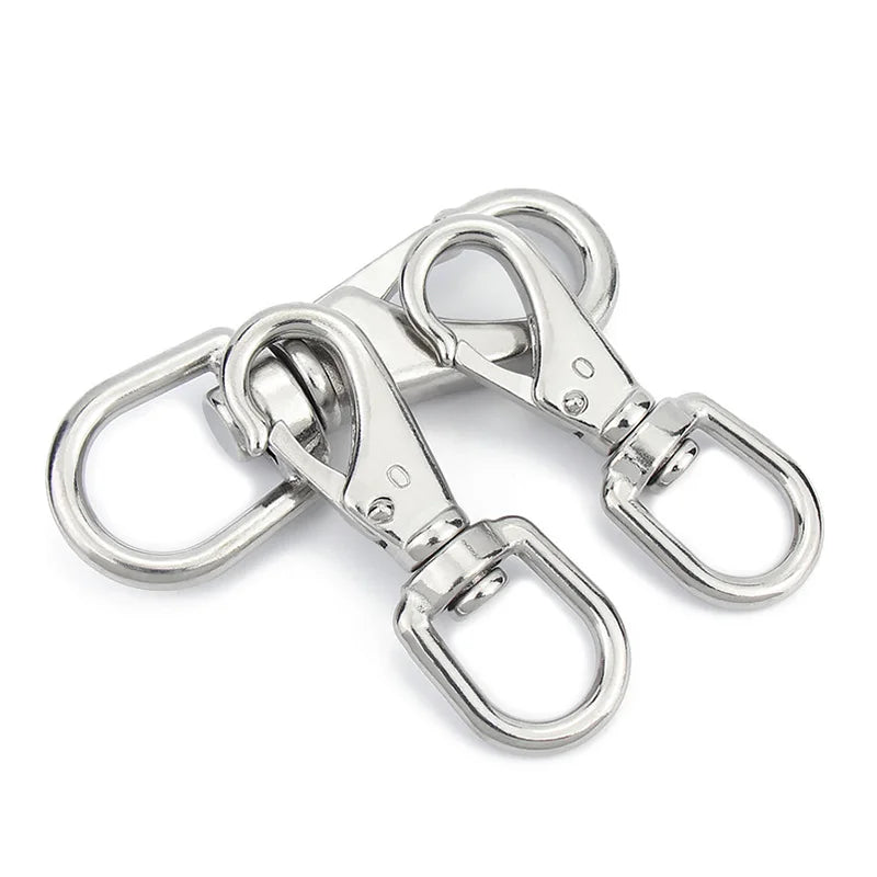 304 Stainless Steel Zinc Plated Galvanized Trigger Clips Dog Leash Swivel Carabiner Snap Hook Customized Sizes for Keychain Box