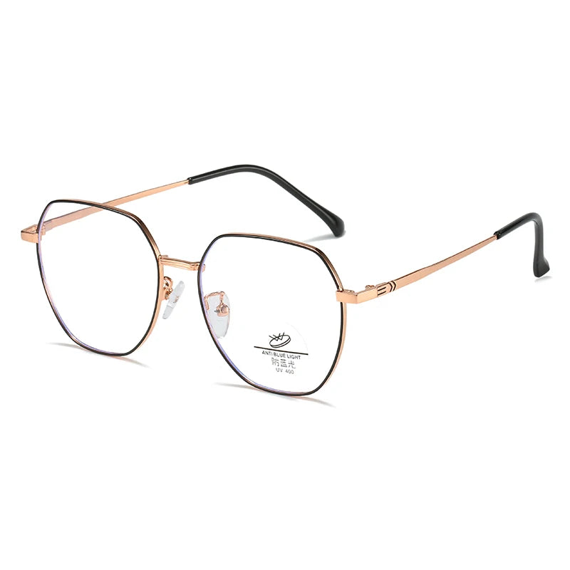 Ultra Light Metal Eyeglass Frame New Anti Blue Light Optical Glasses in Stock