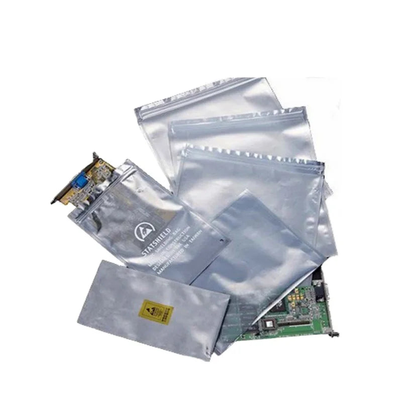 Leenol Cleanroom Foil Aluminium Antistatic Ziplock Moisture Anti Static Static Safe Barrier Packing Shielding ESD Bag
