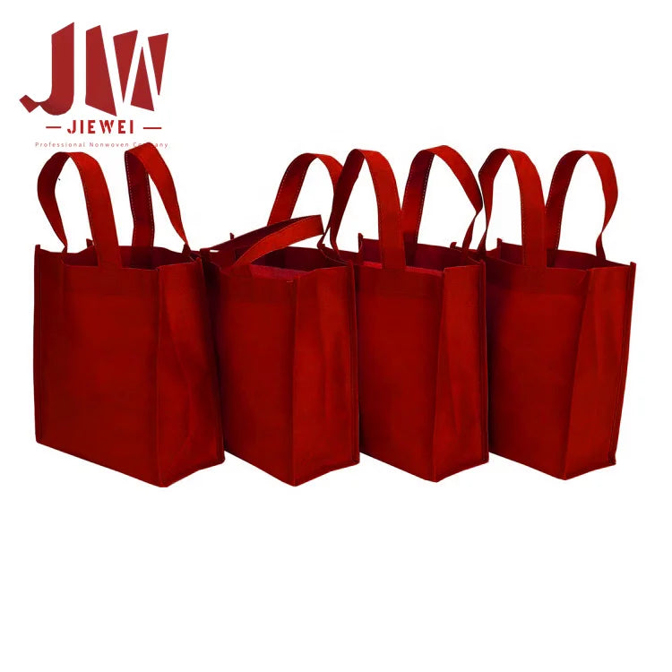 Jiewei Supply PP Spunbond Nonwoven Handle Bag Shopping Bag