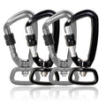 4KN Swivel Carabiner Clip for Dog Leash Pets Keys Backpacks Cats Puppy Custom Aluminum Screw Gate Locking Snap Hook