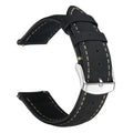 Smooth Genuine Cowhide Breathable Wholesale  Custom Strap Three-bead Leather 16mm 18mm 20mm 22mm 24mm  Watch Strap Watch Band