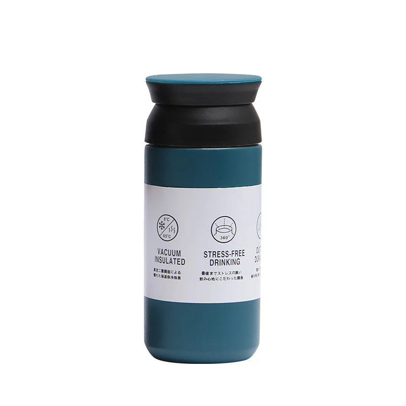 FX Factory Double Wall Vacuum Insulated Travel Stainless Steel Coffee Tumbler Classic Thermos Sports Coffee Mug Leak-Proof