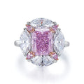 New Arrival Sterling Silver Bridal Ring Women Diamond Wedding Rings with DIY Colorful Cubic Zirconia Stone Custom Jewelry