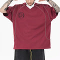 Manufacturer Custom Logo Heavyweight Oversized Mens T-shirt Streetwear Hip Hop T-shirt Loose Fit Mesh Basketball Tshirts