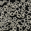 Wholesale Kuoyu Brand 100pcs/bag Round/Star/Square/Moon/Heart/Bowknot/Triangle Shape White Acrylic Beads 9g for Jewelry DIY