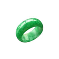 Certified Grade a Natural Jade Old Pit Myanmar Wholesale a Grade Jade Female Rose Jade Ring