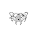 Fit Original Brand Charm Bracelet 925 Sterling Silver Fairy Teeth With Toothbrush and Stars Bead for Women Jewelry Making