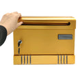 Best Sells Waterproof Rust Proof Outdoor  Excellent Wall Mounted Household Mini Metal Mailbox With Key