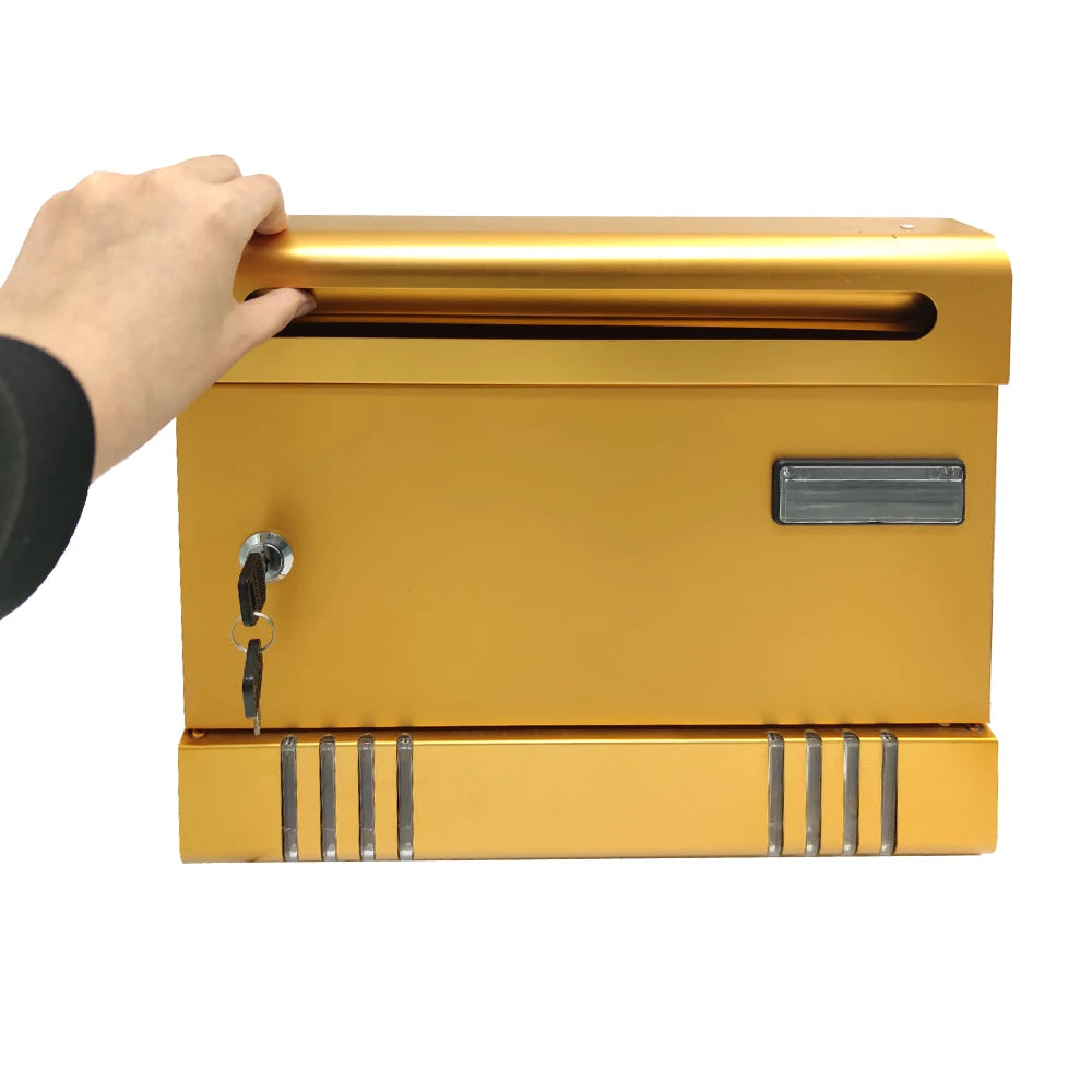 Best Sells Waterproof Rust Proof Outdoor  Excellent Wall Mounted Household Mini Metal Mailbox With Key