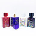 Good Selling 50ml Empty Unique Shape Black Glass Perfume Bottle
