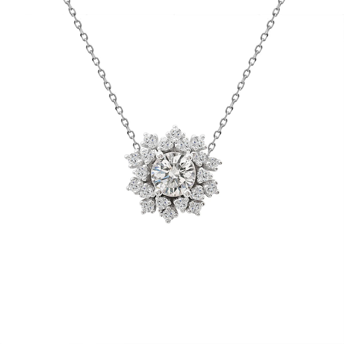 New Design 9K Real Gold Pendant Necklace Jewelry Wholesale Women Necklaces with Zircon