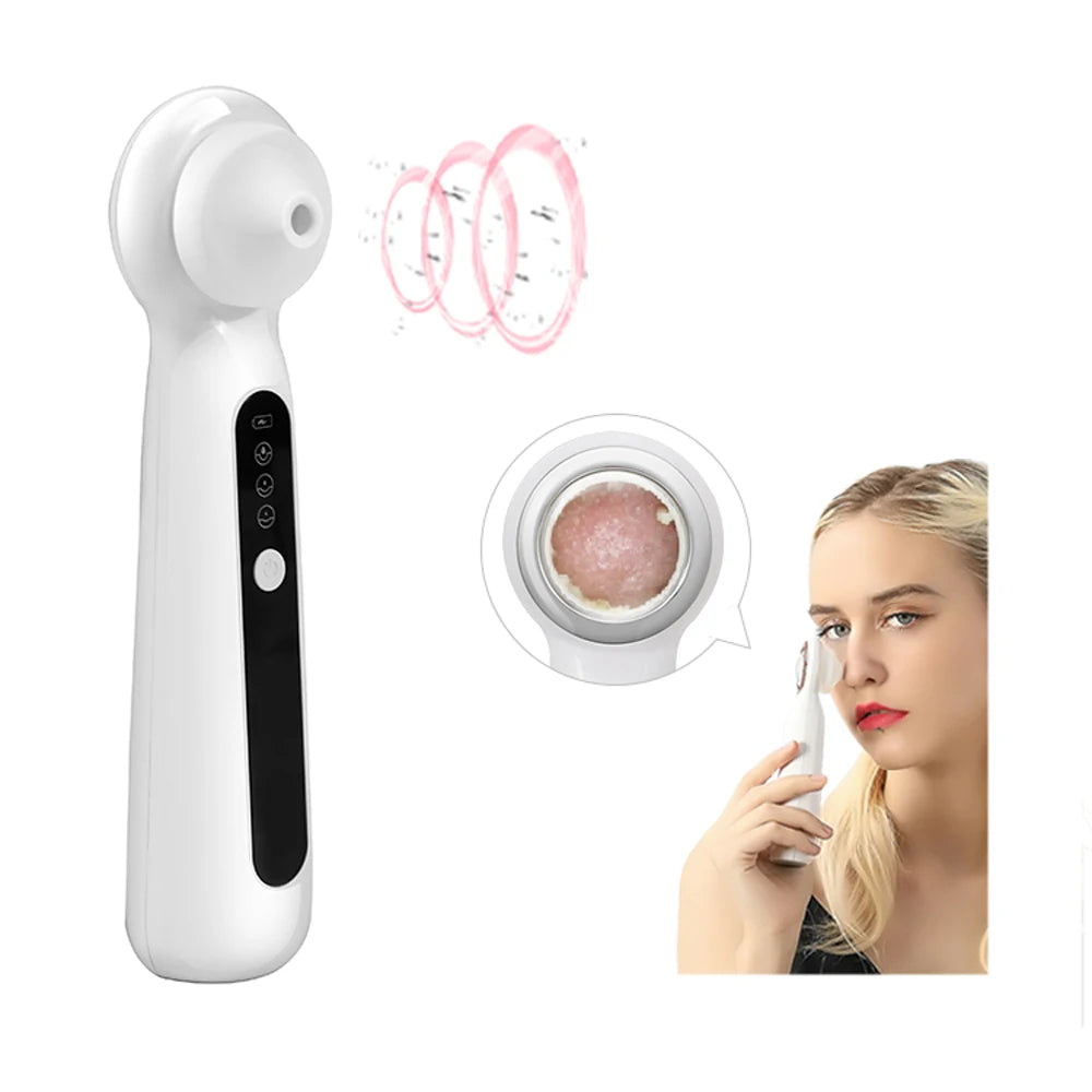 Facial Pore Cleaner Electric Vacuum Acne Treatment Pimples Remover Kit Hand Held Pore Cleansing Blackhead Removal Machine Pore