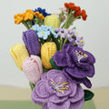 Hot Sale Wedding Decorative Knitting Flowers Little Flower Bouquets Crochet Flower Handmade