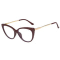 2024 Ready to Ship TR90 Computer Glasses Vintage Red Cheap Anti Blue Light Protect Glasses for Men