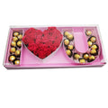 Rigid Luxury Jewelry Gift Box for Valentine's Day-Heart Shape with Matt Lamination & Embossing Recyclable Jewelry Storage