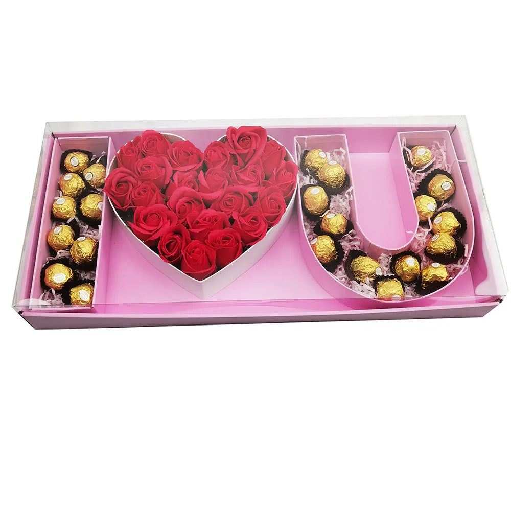 Rigid Luxury Jewelry Gift Box for Valentine's Day-Heart Shape with Matt Lamination & Embossing Recyclable Jewelry Storage