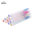 Belifa Disposable Mascara Wand Tubes Eyelash with Colorful Cover Cap Disposable Mascara Wands with Tubes