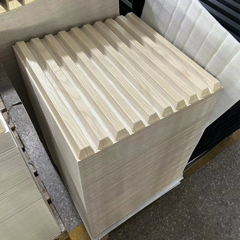 D167 Hot Sale Stripes Laminated Wood Grain Pvc Decor 3d Wall Panels Boards New Modern Materials