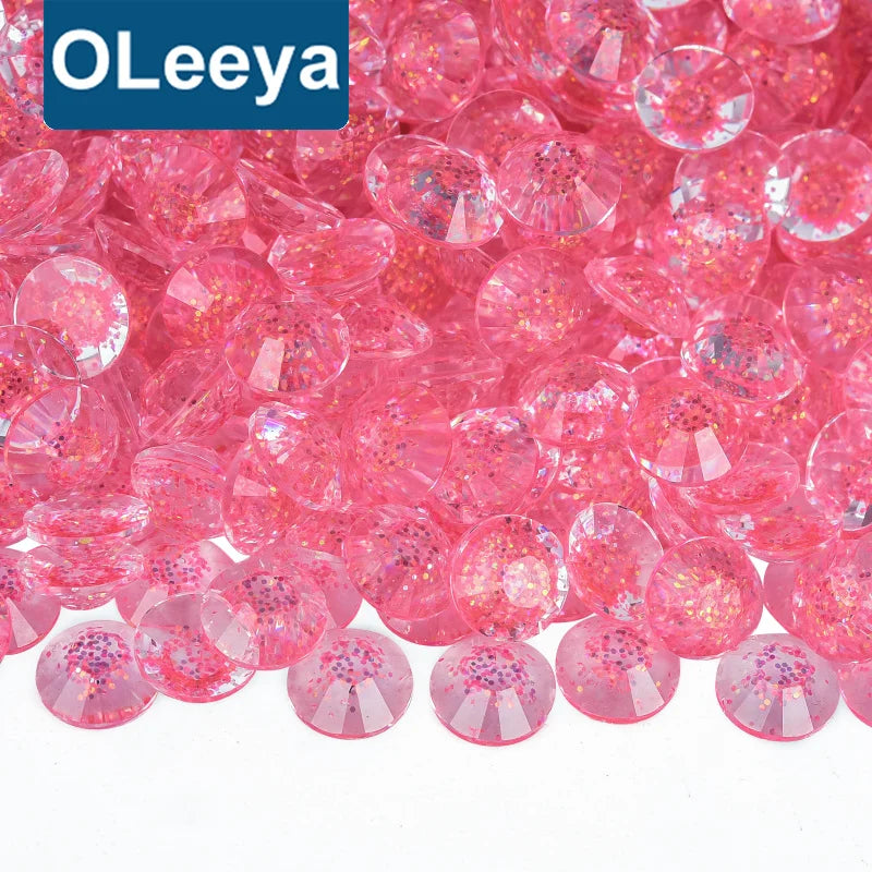 Bulk Starry Flatback Rhinestones Crystals Resin Non Hot Fix for Stick Stainless Steel Tumbler Cup