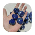 DIY Wholesale Natural Polished Healing Oval Crystal Gemstone Lapis Lazuli Palm Stone Chakra Stones