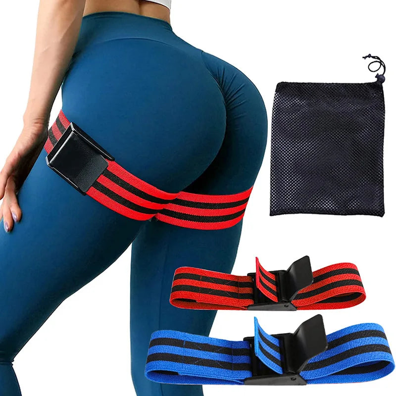 CHENGMO SPORTS 60*5CM Factory Price Fabric Booty Resistance Band Cuff BFR Bands Custom Blood Flow Restriction Bands Legs and Arm