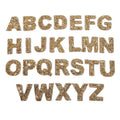 Hot Melt Adhesive Appliqued Nonwoven Felt Handmade Iron-On Alphabet Patches for Garment