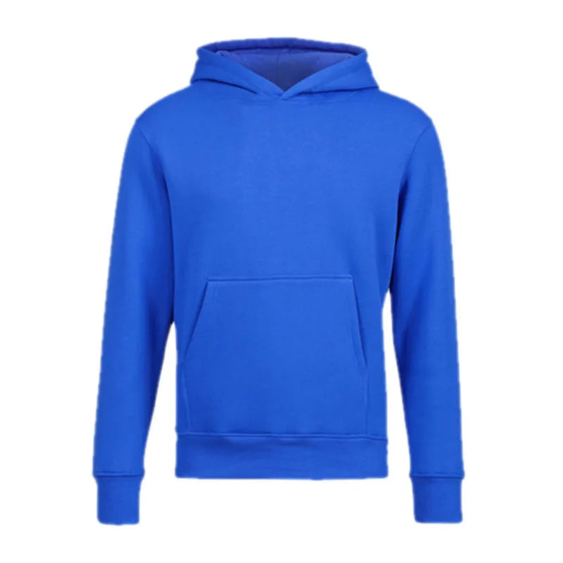 Children 330g CVC High Quality Solid Autumn Plain Dyed Eco-Friendly Breathable Sports Top Kids No String Custom Hoodies