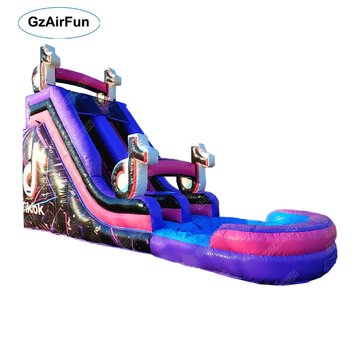Factory Customized High Quality Commercial PVC Inflatable Water Slide With Pool for Kids Adults