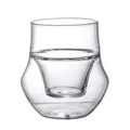 Single-Mouth Double-Glazed Coffee Mug Handcrafted Glass Design