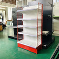 Supermarket Shelves End Cap Matched With Single Sided Supermarket Shelf With Drawer Customized Color