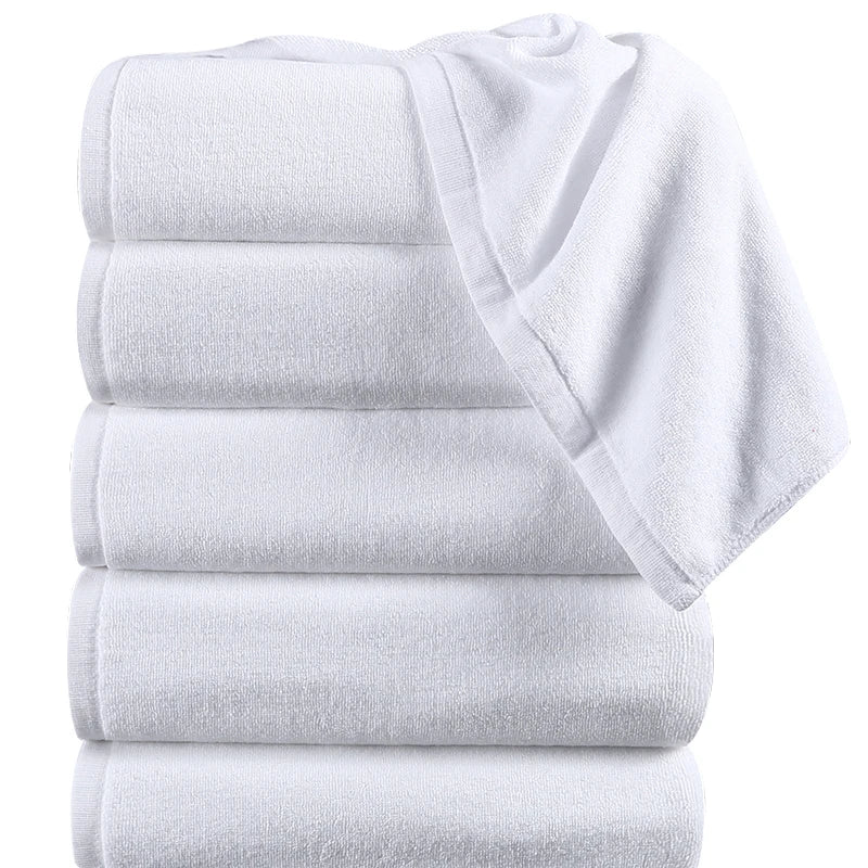 Customized Jacquard Hotel Towel Sets Solid Color Disposable Bed Linen and Towels OEM Logo for Hotels-Wholesale