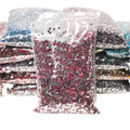 Wholesale Round Flatback Resin Rhinestone 2-6mm Bulk Package Silver Back Resin Rhinestones