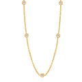 Exquisite Titanium Steel 18K Gold Clip Bead Chain Special Interest Light Luxury Clavicle Chain Fairy Necklace Jewelry for Ladies