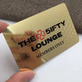 24K Gold Plated Gilded Frosted Aluminum VIP Business Card Manufacture Cut Out Magnetic Card with Discount Vip