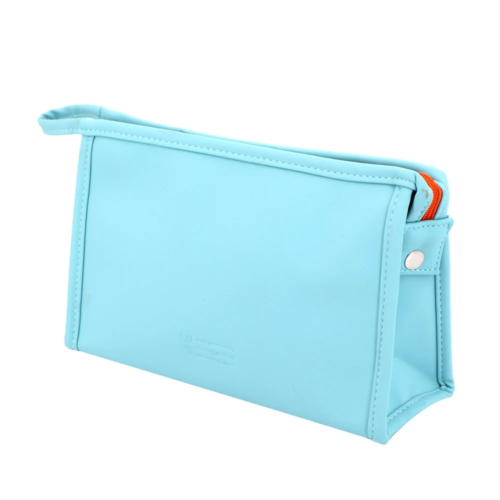 Manufacturer OEM PU Leather Makeup Bag Waterproof Toilet Bag Zipper Pouch Logo Custom Cosmetic Gift Bag for Women