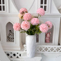 Pretty Pink 4-Head Hibiscus Balls Artificial Flowers Home Wedding Vase Decorations Festive Christmas Graduation Decorations